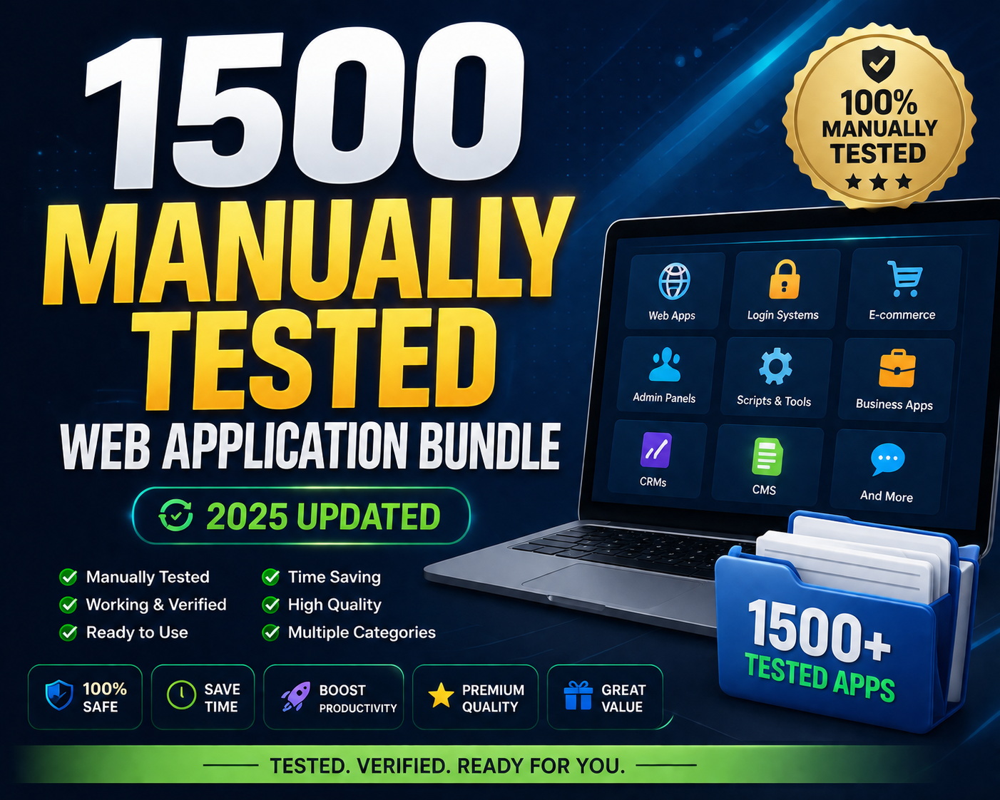1500 Manually Tested Web Application Bundle 2025 Updated